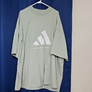 adidas Men's Short Sleeve Tee - Light Green
